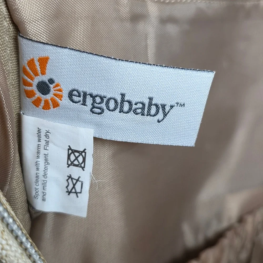 Ergobaby Diaper Bag Backpack Tan Cream Neutral Insulated Bottle Pocket travel - Picture 7 of 14
